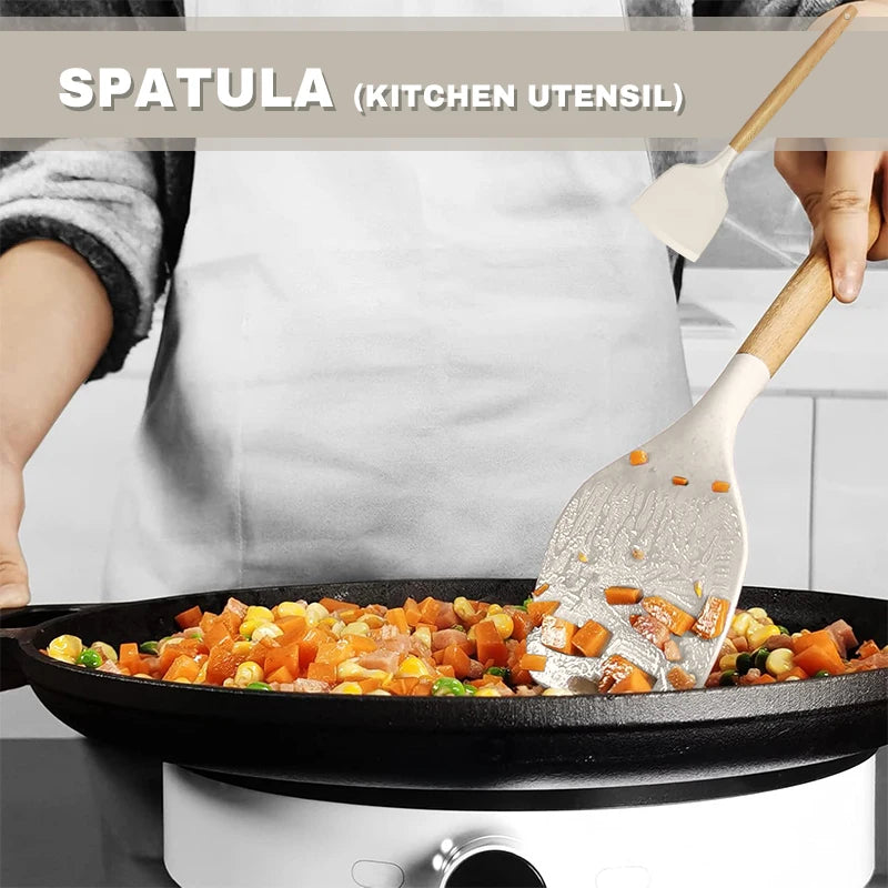 12pcs Silicone Kitchenware Cooking Utensils Set Non Stick