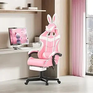 Light Blue, Pink, or Purple Cute Bunny Chair