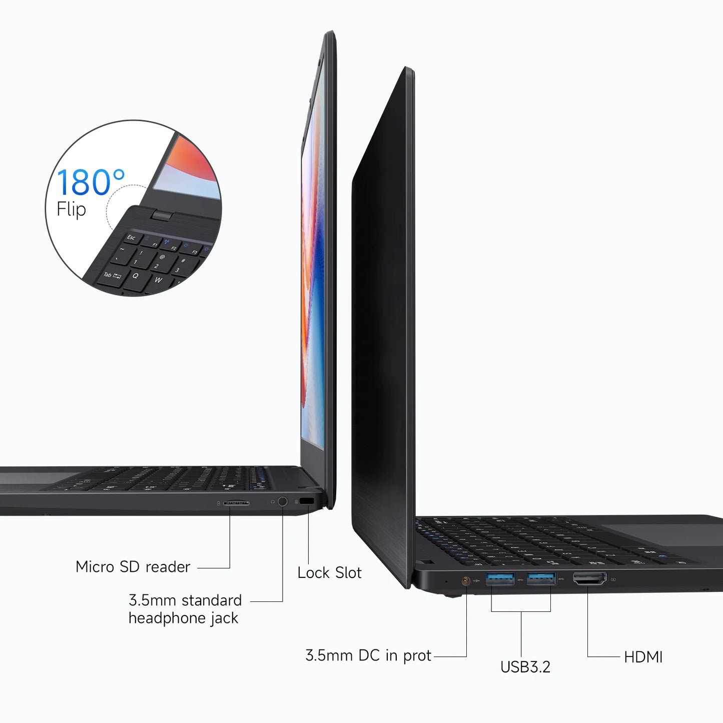 14" Windows 11 Laptop N4000 2.6Ghz 8GB RAM 256GB ROM Notebook Pc Computer Laptop