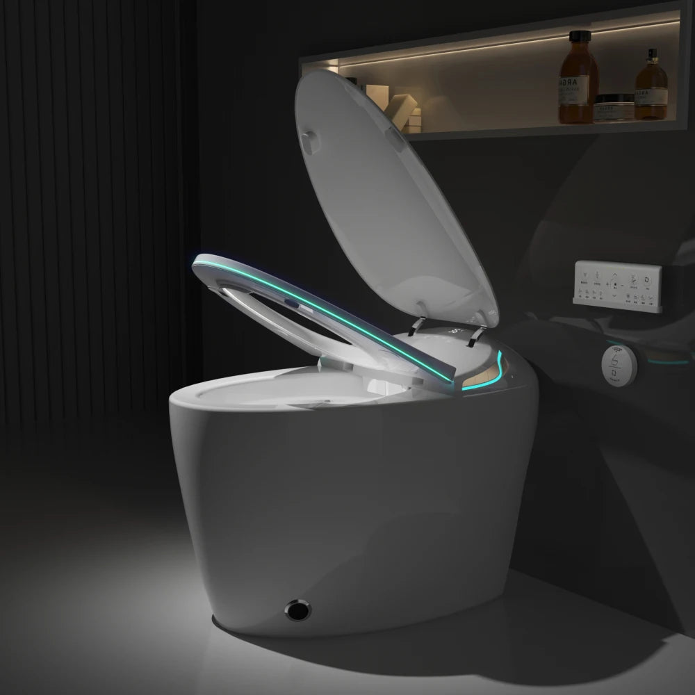 Smart Toilet w/Bidet Built In, Auto O/C Seat