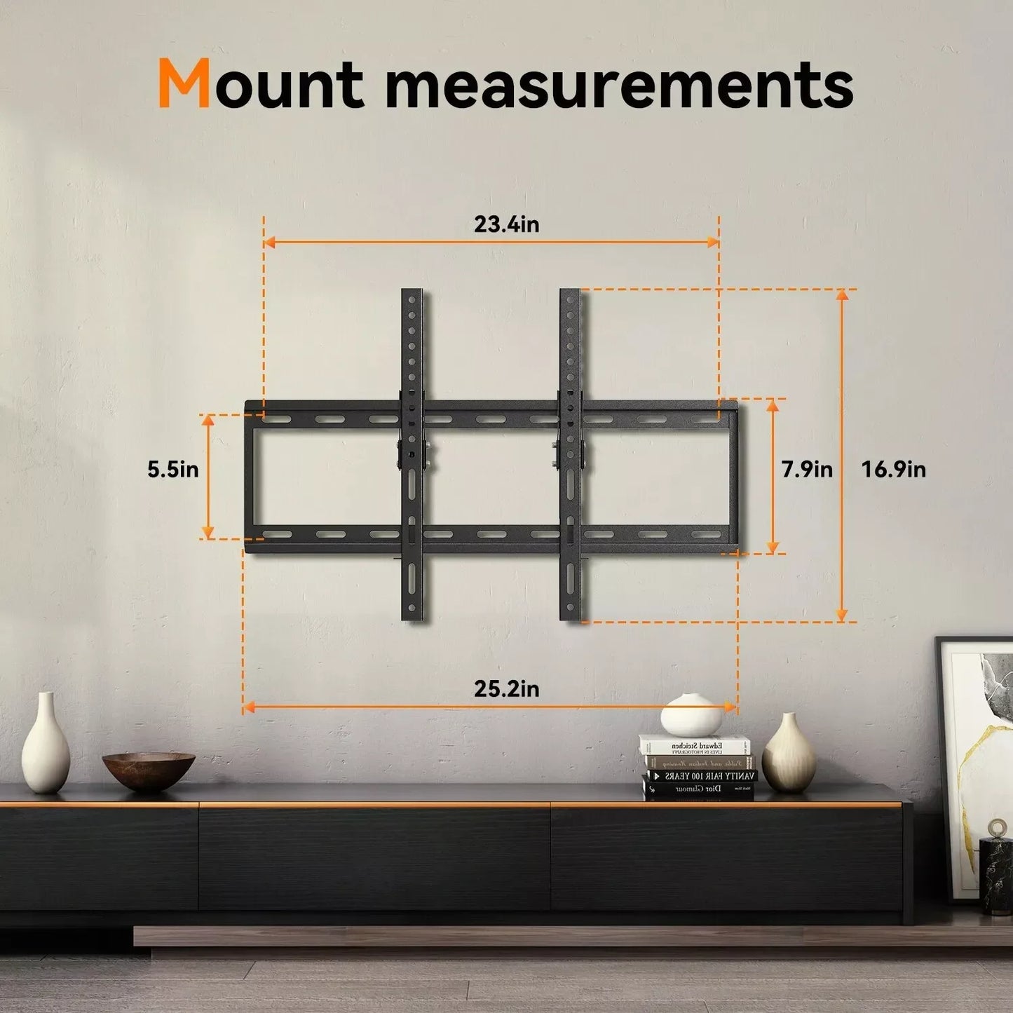 Fixed TV Wall Mount Holder Adjustable TV Bracket 32-70"
