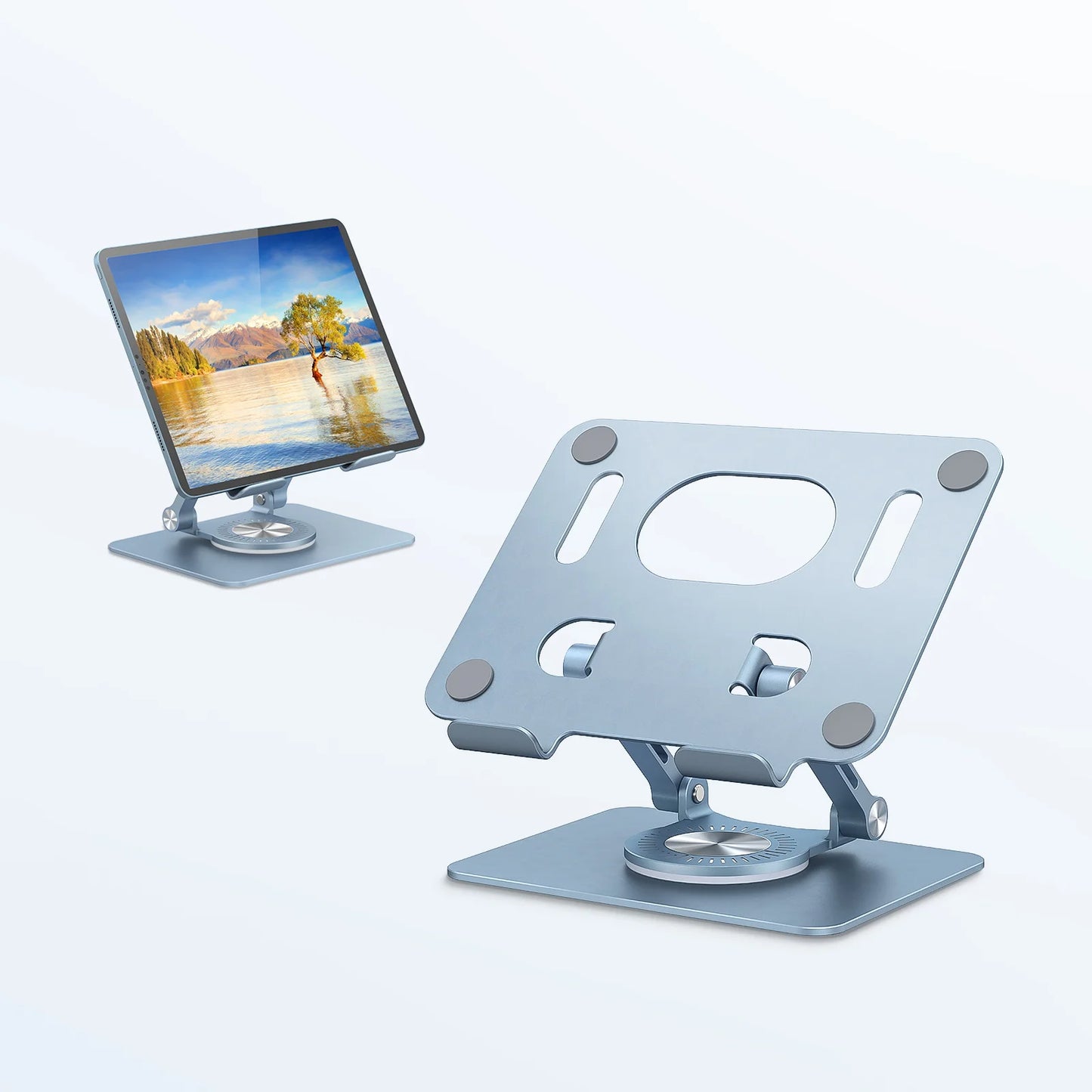 ST02 Tablet Stand, 360 Swivel Base Aluminum Tablet Stand Holder