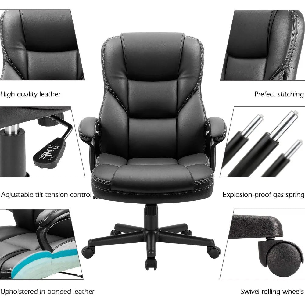 Executive Chair High Back Adjustable Managerial Home Chair