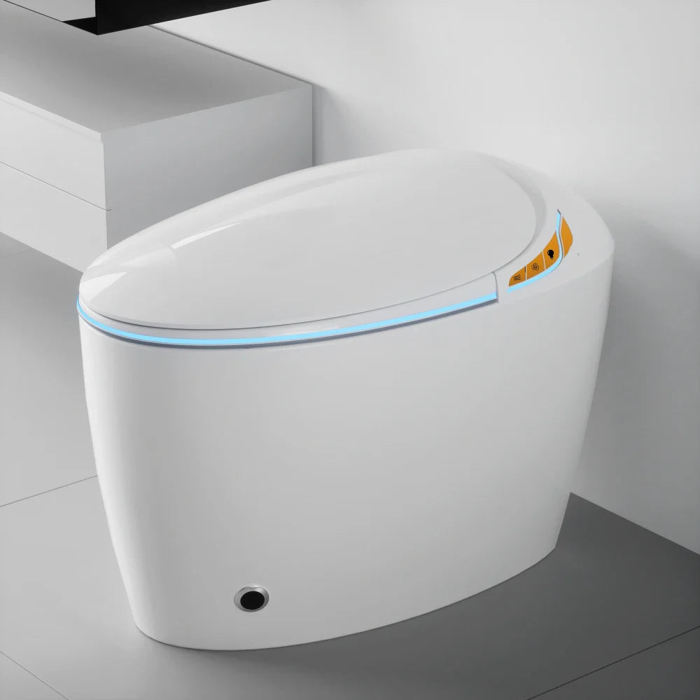 Smart Toilet w/Bidet Built In, Auto O/C Seat