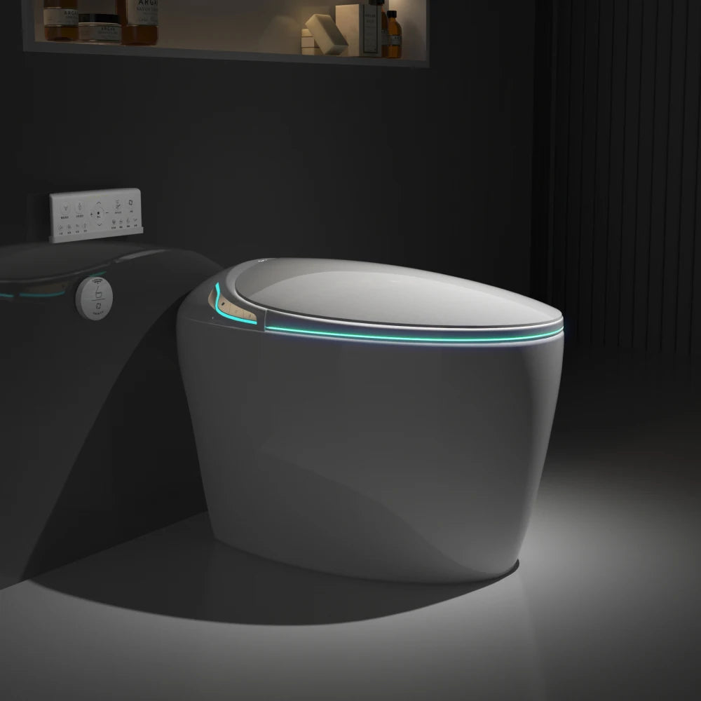Smart Toilet w/Bidet Built In, Auto O/C Seat