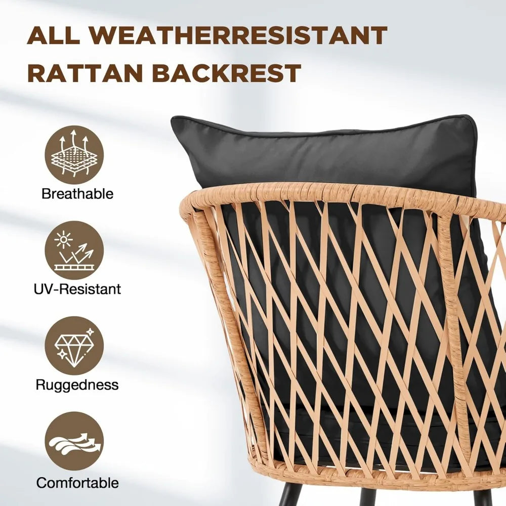 7-Piece All-Weather Rattan Patio Outdoor Dining Set