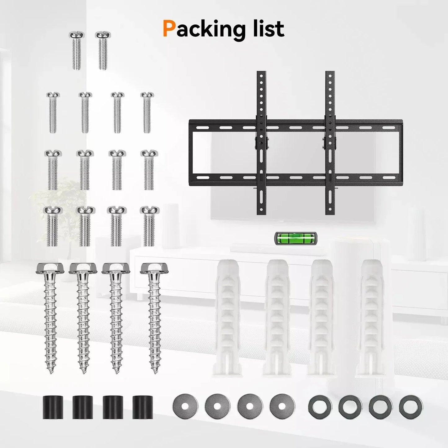 Fixed TV Wall Mount Holder Adjustable TV Bracket 32-70"
