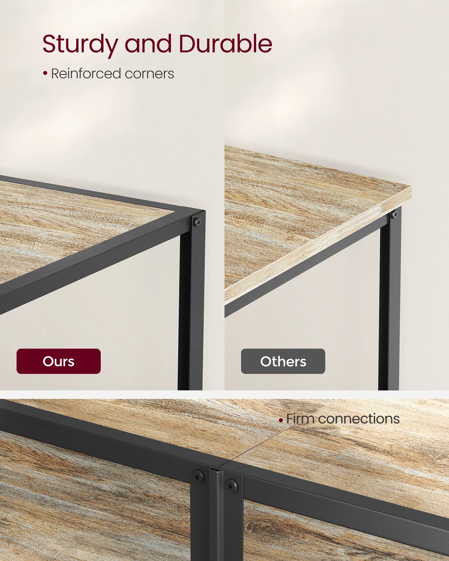 VASAGLE Modern TV Stand for TVs to 65 Inches