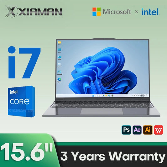 15.6" Intel Core i7 6500U Windows 11 Pro Laptop Computer 16GB DDR4 512GB 1TB SSD Notebook
