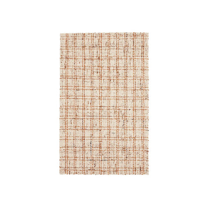 Hand-Woven Natural Wool Area Rug 2' x 3' Soft & Durable