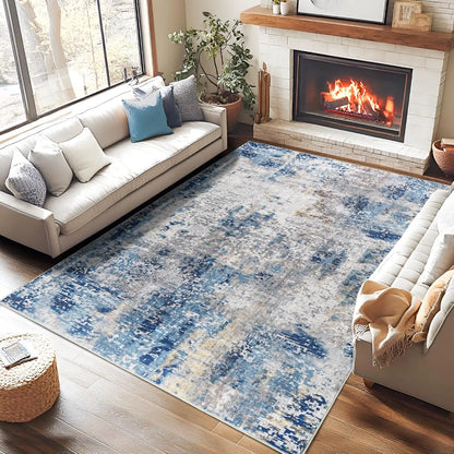 Area Rug Soft Large Modern Abstract Area Rug
