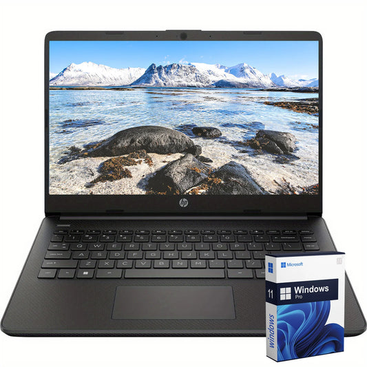 HP 14" Business Laptop,Intel Celeron N4120,16GB RAM,384GB Storage(128GB eMMC+256GB SD Card)
