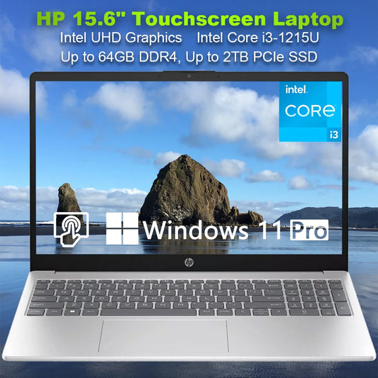 HP Business Laptop,15.6" Touchscreen Laptop,Intel Core i3-1215U