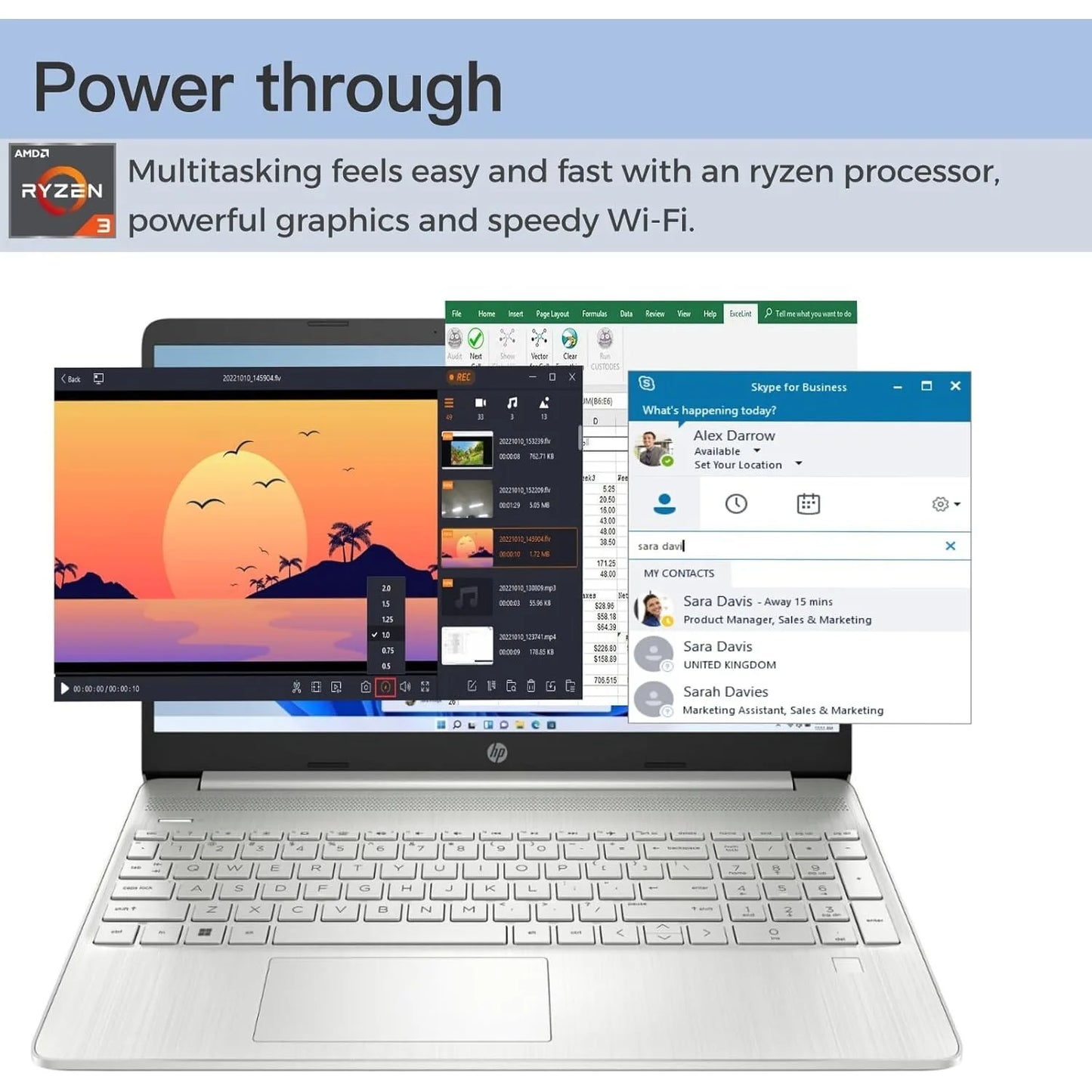 HP 15.6"HD Laptop,AMD Ryzen 3 5300U,32GB RAM,1TB SSD,Windows 11 Home