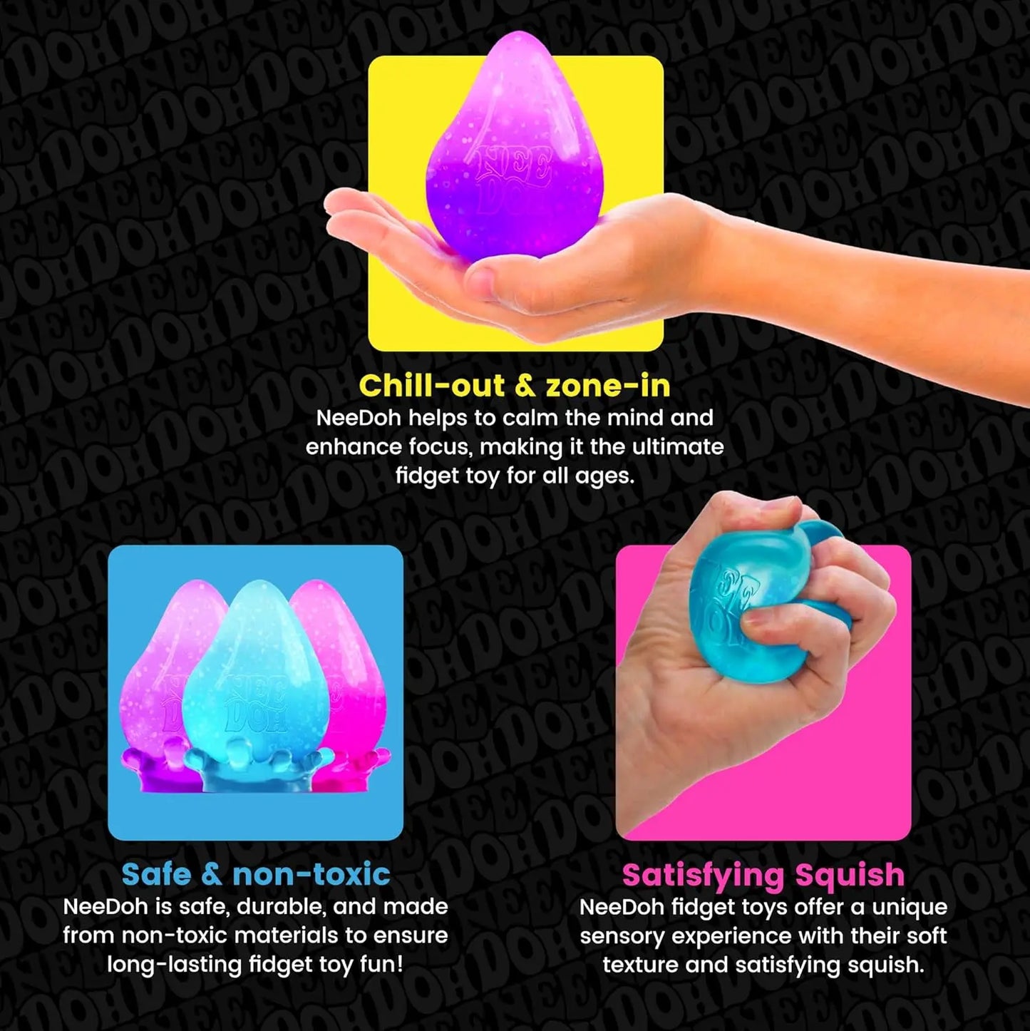 Schylling NeeDoh - Squeeze Toy with Dreamy Smooth Squeeze