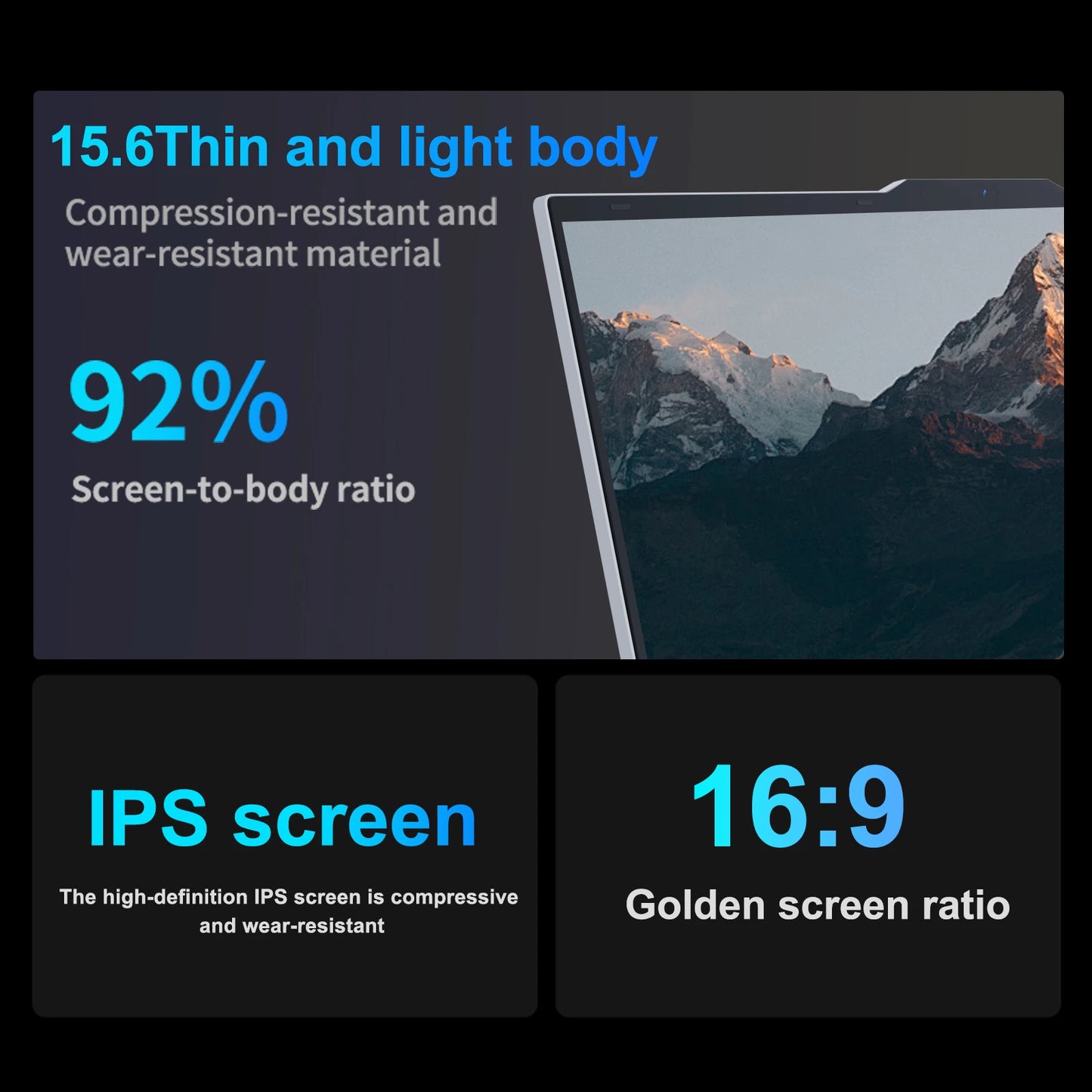 15.6" Intel Core i7 6500U Windows 11 Pro Laptop Computer 16GB DDR4 512GB 1TB SSD Notebook