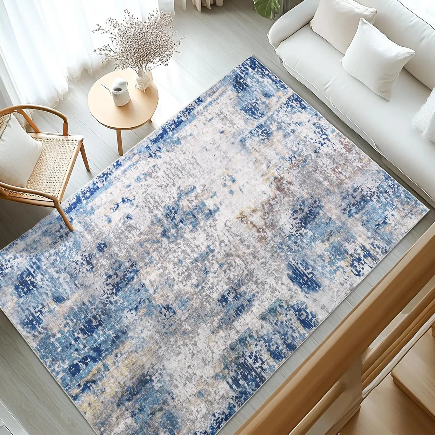 Area Rug Soft Large Modern Abstract Area Rug