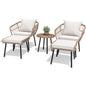 5-Piece Outdoor Wicker Furniture AllWeather Patio Bistro Set