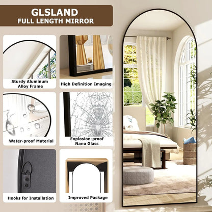 21x64 inch Arched Full Length Mirror-HD-Full Mirror