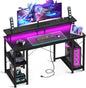 48 inch Gaming Desk with LED Lights & Power Outlets