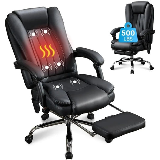 Office Chair, Foot Rest, up to 500lbs Big/Tall