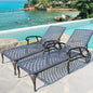 Chaise Lounge Chair Outdoor, Poolside Lounger Set of 2