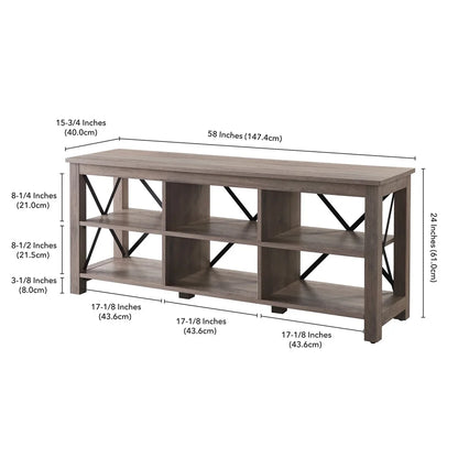 Modern TV Stand Holds Flat Screen TV 65 Inches