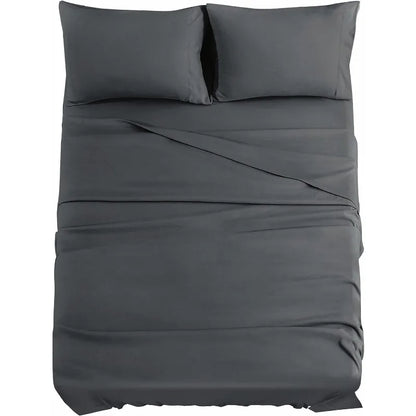 Dark Grey Queen Sheets, with 14" Deep Pocket Sheets