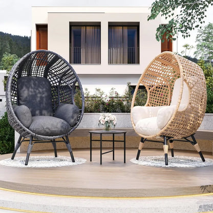 Oversized Wicker Egg Chair Outdoor Indoor Rattan Chair