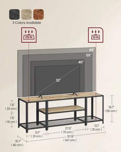 VASAGLE Modern TV Stand for TVs to 65 Inches
