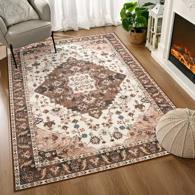 Soft Boho Persian Rug Large Size Vintage Rug