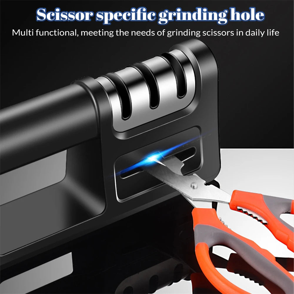 Professional Knife Sharpener, Adjustable Four-In-One Sharpener.