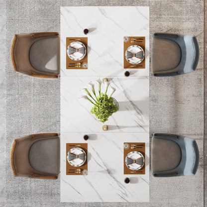 Tribesigns 63" Rectangular Dining Table for 4 to 6 Kitchen Table