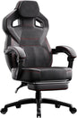 Fabric Gaming Chair with Footrest, Big and Tall