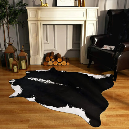 American style Cowhide Print Rug faux fur rug