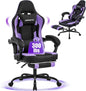 Gaming Chair with Footrest, Reclining Video Game Chairs