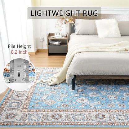 Lochas Vintage Floral Soft Accent Area Large Rug
