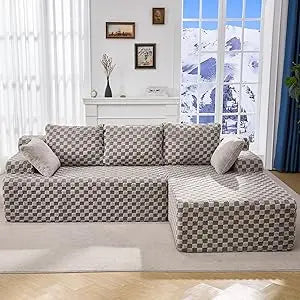 Modular Sectional L-Shape Couch 3 Seat Modular Sofa
