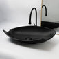 KEMAIDI Bathroom Basin Sink Set Blue Vessel Sink Faucet Combo