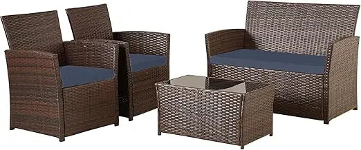 Patio Furniture Set, Wicker Outdoor Sectional Sofa