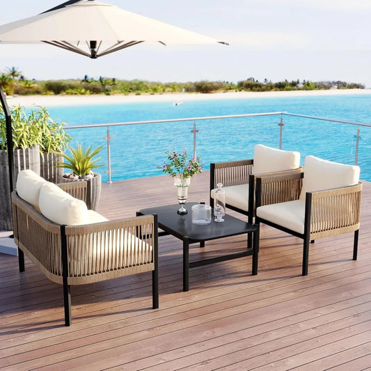 Multi-Person Outdoor Sofa Sets Combination with Table
