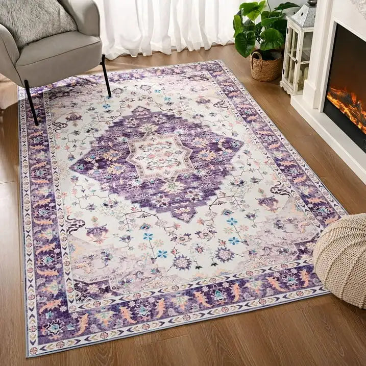 Soft Boho Persian Rug Large Size Vintage Rug