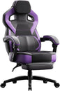 Fabric Gaming Chair with Footrest, Big and Tall