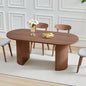 70.8" Kitchen Dining Set for 4-6 People, Oval Kitchen Table