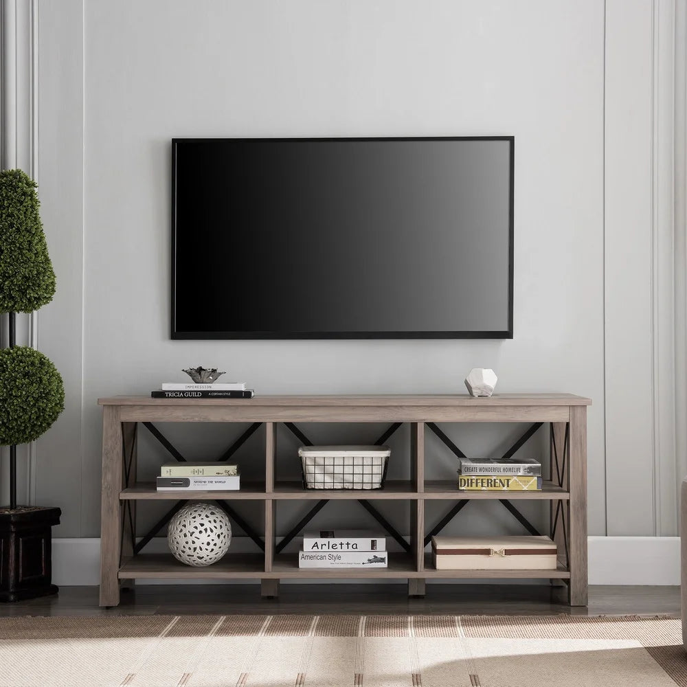 Modern TV Stand Holds Flat Screen TV 65 Inches