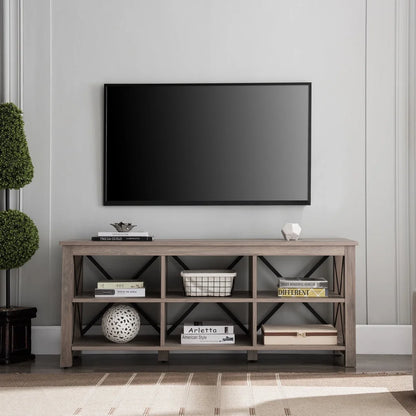 Modern TV Stand Holds Flat Screen TV 65 Inches