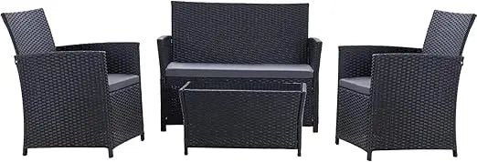 Patio Furniture Set, Wicker Outdoor Sectional Sofa
