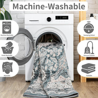 Area Rugs for Living Room, Machine Washable, Carpet