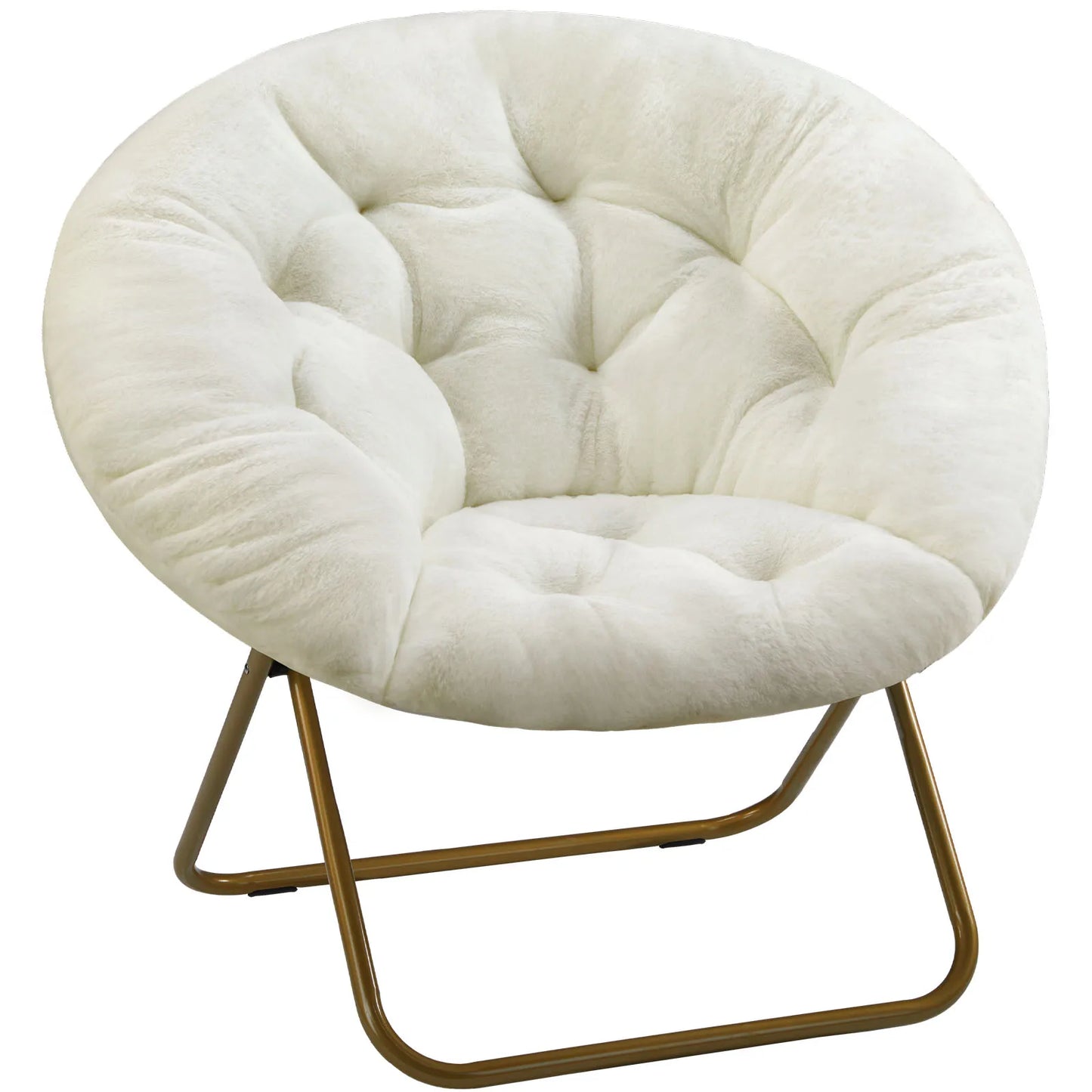 Cozy Saucer Chairs Faux Fur Thick Padded Seat