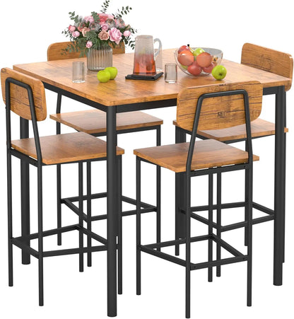 Kitchen Table and 4 Chairs, Dining Table Set